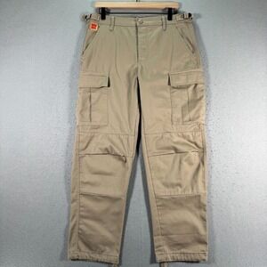 Empyre Relax Cargo Pants‎ Mens 30 Beige Straight Leg Belted Grunge Streetwear